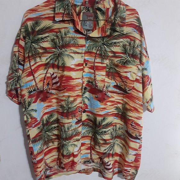 Pineapple Connection Men's Casual Button Down Island Shirt in Size M - Picture 2 of 4
